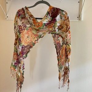 Soft Floral Scarf